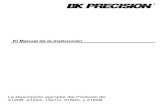 El Manual de la Instrucción€¦ · 1 B+K Precision OSCILOSCOPIOS Models 2120B – 30 MHz 2125A – 30 MHz 1541D – 40 MHz 2160A – 60 MHz 2190B – 100 MHz