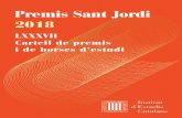 2018 - iec.cat · Edició: Gabinet de la Presidència de l’IEC Disseny gràfic: Azuanco Impressió: Open Print, SL Dipòsit Legal: B 10052-2018 Premis St Jordi 2018.indd 2 09/04/18
