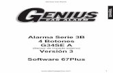 Alarma Serie 3B 4 Botones G34SE Aalarmasgenius.com/wp-content/uploads/2015/11/Manual-G34Se-Final... · bien el manual de uso del sistema ... Armará Automático 60 segundos después