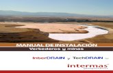 MANUAL DE INSTALACIÓN - Intermas Geosyntheticsgeosynthetics.intermas.com/pdf/manuales/instalacion_vertederos_es.pdf · vertederos, bien para el drenaje de aguas de in˜ltración,