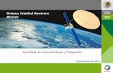 Sistema Satelital Mexicano MEXSAT - gob.mx€¦ · el uso redes satelitales y redes celulares Servicios a distintas instancias del Gobierno Federal Generan economías aprovechando