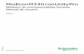 Modicon M340 con Unity Pro - schneider-electric.com · 35012477.07  Modicon M340 con Unity Pro 35012477 07/2012 Modicon M340 con Unity Pro Módulos de entradas/salidas binarias