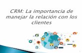 Concepto CRM como aplicación Como elegir un CRM fileCRM = Customer Relationship Management (Manejo de las relaciones con el Cliente) Es una cultura y una disciplina corporativa Poniendo