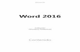 Word 2016 - Ediciones ENI es editor de libros sobre ... · Contenido © Editions ENI - Toute reproduction interdite 1 Microsoft Word 2016 i Entorno Ejecutar/salir de Word 2016 ...