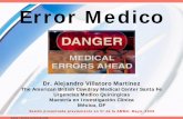 ERROR MEDICO Medico.pdf · .  El máximo principio hipocrático: Primun Non …