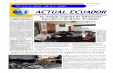 ACTUAL ECUADOR - BASC – Guayaquilbasc-guayaquil.org/wp-content/uploads/2016/04/... · Se realizó reunión de Directores Ejecutivos de BASC Ecuador. ... Investigación de antecedentes