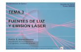 Optica - Tema 3 - Fuentes de luz y emisión láser - 08-09laplace.us.es/campos/optica/tema3/opt-tema3-0809.pdf · Laser Type Wavelength ...