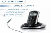 D16T - D18 - Support Sagemcomsupport.sagemcom.com/site/livret/DECT_UG_D16T_D18T... · D16 – D18 - 1 - 1. Aspectos preliminares Estimado cliente, Acaba de adquirir un teléfono DECT