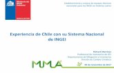 Experiencia de Chile con su Sistema Nacional de INGEI · Experiencia de Chile con su Sistema Nacional de INGEI Richard Martínez Profesional de Inventarios de GEI Departamento de