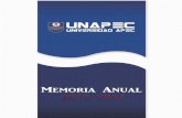 MEMORIA ANUAL 2013 - Universidad APEC · Cabe destacar entre los principales ... la ejecución de aproximadamente cincuenta (50) obras de mejora y ... En la década de los 80, UNAPEC