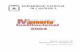 UNIVERSIDAD NACIONAL DE CAJAMARCA - …nuevo.unc.edu.pe/documentos/general/Memoria Institucional del año... · Oficina General de Información 23 Oficina General de Planificación
