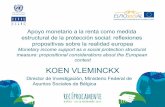 KOEN VLEMINCKX - EuroSocialreciprocamente.eurosocial-ii.eu/assets/reflexiones_propositivas... · Apoyo monetario a la renta como medida estructural de la protección social: reflexiones