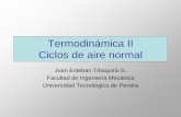 Termodinámica II Ciclos de aire normal - Univirtualunivirtual.utp.edu.co/pandora/recursos/1000/1074/1074.pdf · Termodinámica II Ciclos de aire normal Juan Esteban Tibaquirá G.