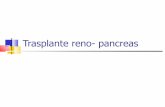 Trasplante reno- pancreas - Cátedra de Endocrinología … · Retinopatía: Puede empeorar después del Tx por mejoría rápida de glicemia. Después de 3 años post trasplante reno-pancreas