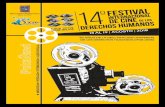Festival Internacional de Cine de los Derechos …¡logo 2018.pdf · Humanos, los 14 años de su continuidad ininterrumpida y para anunciar la conclusión del trámite para la construcción