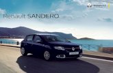 Renault SANDERO - irp-cdn.multiscreensite.com · Aire acondicionado de 4 velocidades Apertura interna de la tapa de combustible ... Luz de lectura para el acompañante Luz de baúl,