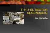 T 11.1 EL SECTOR SECUNDARIO - Lolatoupa | Un sitio de ...dolores.eira.es/wp-content/uploads/2017/02/SectorSecundari.pdf · T 11.1 EL SECTOR SECUNDARIO EN ESPAÑA . 1.- LA IMPORTANCIA