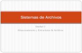 Sistemas de Archivosacademicos.azc.uam.mx/jfg/diapositivas/almacenamiento/Unidad_2.pdf · la ubicación física de cada dato ... El Sistema de Archivos es el que asigna un número