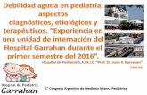 1° Congreso Argentino de Medicina Interna Pediátrica Interna/PDFs Jueves/J… · 1° Congreso Argentino de Medicina Interna Pediátrica • Hospital pediátrico de alta complejidad.