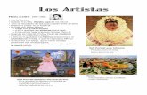 Los Artistas - northviewhsspanish.weebly.comnorthviewhsspanish.weebly.com/uploads/2/2/8/4/22846510/artist... · Los Artistas Frida Kahlo: 1907-1954 • Era de México • Cuando era