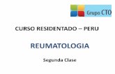 CURSO RESIDENTADO – PERU - Inicio - Grupo CTO€¦ · ¿Cómo es un ataque agudo de gota? •Monoarticular (85%) ... piel, pulmón, corazón, vasos sanguíneos, sistema nervioso,