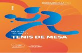 MANUAL TÉCNICO TENIS DE MESAbarranquilla2018.com/wp/wp-content/uploads/2018/03/B2018...7 Manual Técnico Tenis de Mesa COBAR 2018 Dirección COBAR 2018 Cra 54 # 74-127 Teléfono: