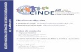 Plataformas digitales - cinde.org.co · Por: Sara Victoria Alvarado y René Unda Lara; coordinado por: Pablo A ... Por: Pedro Núñez / Lucía Litichever. ISBN: 9789871309191 ...