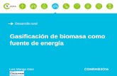 Presentación de PowerPoint - conama.org 2016/19989… · Gasificación de biomasa como fuente de energía 01. TAIM WESER S.A. Introducci. ón rápida • Empresa española nacida