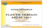 PLAN DE TRABAJO ANUAL 2017 - pungarabato.gob.mx · plan de trabajo anual 2017 agua potable h. ayuntamiento municipal constitucional de pungarabato, gro. 2015 - 2018. agua potable
