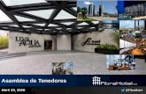 Asamblea de Tenedores - fibrahotel.com · 40 Real Inn Mexicali 158 41 Fiesta Inn Lofts Monclova 37 42 One Monclova 66 ... Co-CEO de Grupo Cinemex, hoy la segunda cadena de exhibición