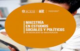 Maestría en Estudios Sociales y PolíticoS - icesi.edu.co · análisis e investigación en Ciencias Sociales y Políticas contemporáneas 2. Interpretación de la complejidad de