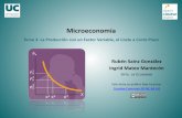 Microeconomía · Tema 3. La Producción con un Factor Variable, el Coste a Corto Plazo Microeconomía •El objevo principal