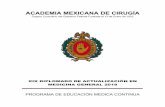 ACADEMIA MEXICANA DE CIRUGÍA - InSharingactualizacionmedica.net/amc/diplomado/descargas/Programa-XIX... · El curso tiene reconocimiento curricular del Consejo Normativo Nacional