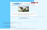TUBERÍAS - Distribución profesional de materiales para ... tuberias300114.pdf · ibr18t tubo de cobre 18 rigido 16.5x18 mm 6,68eur IBR18T2 TUBO DE COBRE 18 RIGIDO 16x18 mm 6,93Eur