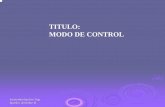 TITULO: MODO DE CONTROL - INSTRUMENTACIÓN · Instrumentación / Ing. Quirino Jimenez D. Acción de control de dos posiciones (Encendido-Apagado) Para un controlador de acción reversa