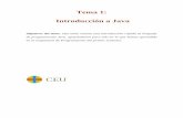 Tema 1: Introducción a Java - cartagena99.com Java.pdf · múltiple, la aritmética de punteros, o la gestión de memoria dinámica (que en Java se ... con lo que se evita la sobrecarga