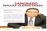 SANGRADO - Guías Médicaguias21sa.com/wp-content/uploads/2016/01/ArticuloCordobaPDF.pdf · anterior), retronasal (rinoscopia posterior), ... pueden producir hemorragia nasal. El