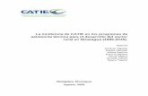 La incidencia de CATIE en los programas de asistencia ... · La incidencia de CATIE en los programas de asistencia técnica para el desarrollo del sector rural en Nicaragua (1999-2015).