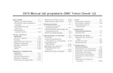 2015 Manual del propietario GMC Yukon Denali M³n iii Los nombres, logotipos, emblemas, eslógan, nombres de modelos de vehículos y diseños de la carrocería del vehículo que aparecen