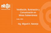 Ventilación, Iluminación y Comunicación en Minas … · digital a la mina Andaychagua y ticlio en Peru y sistema de Tracking en Andina Codelco , Chile . Presencia International
