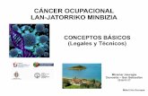 CÁNCER OCUPACIONAL LAN-JATORRIKO MINBIZIA · Anexo 1 el cáncer de laringe causado por Amianto. ... (art 2.2) una sustancia, mezcla o procedimiento de los mencionados en el anexo