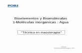 Bioelementos y Biomoléculas 1-Moléculas inorganicas : … · biomoleculas ? • 2.¿Cuál es la importancia del agua para la salud? • 3.Elije una propiedad del agua y explique.