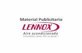 Material Publicitario - Lennox Lennox 2014 - Opciones, ejemplos.pdf · Material Publicitario . Información General •Este es un Documento complementario a las Políticas del Coop