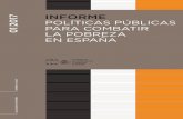 Informe 1/2017 sobre Políticas públicas para combatir la ... · más recientemente, el Dictamen 2/2015 sobre el Anteproyecto de Ley reguladora del Tercer sector de acción social
