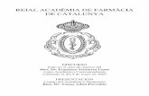 REIAL ACADÈMIA DE FARMÀCIA DE CATALUNYA - …rafc.cat/wp-content/uploads/2011/07/Discurs-a.c.-Dr.-Francisco... · Muy Ilustres Señores Académicos, Señoras y Señores, ... (2-5).