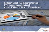 Manual Operativo Presupuestal - ipes.gov.co · Manual Operativo Presupuestal del Distrito Capital Secretaría Distrital de Hacienda – Dirección Distrital de Presupuesto 10 Adicionalmente,