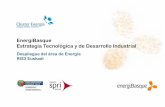 EnergiBasque Estrategia Tecnológica y de Desarrollo … · La apuesta RIS3 en Euskadi se concreta en la selección de tres ámbitos prioritarios, siendo Energía uno de ellos ...