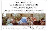St Pius X Catholic Church - cmpublications.comcmpublications.com/178/#178 03-25-18 Bulletin Spa.pdf · creyentes, nos preparamos para la Semana Santa y el preámbulo es el Domingo