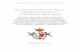 DATOS HISTÓRICOS DE LA HERMANDAD DE LA … · Diputado de Caridad ... Según Francisco Collantes de Terán Caamaño, en sus Memorias de los ...