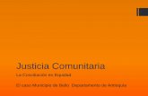 La Conciliación en Equidad El caso Municipio de Bello ... · ABC de la Conciliación en Equidad. Manual de Usuarios. M V Barrera, R. A. Mazo- U de Medellín 2016 Solicitud oral o